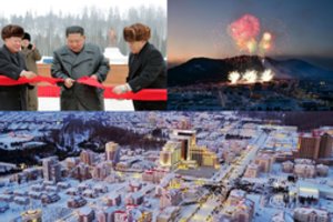 Užbaigė grandiozines statybas: Šiaurės Korėjos vadas atvėrė žibančio miesto vartus