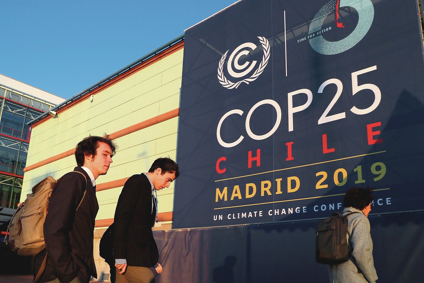 COP25 susitikimas turėjo vykti Čilėje, bet dėl protestų buvo perkeltas į Madridą.<br>„Reuters“/„Scanpix“ nuotr.