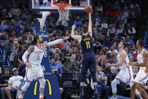 D. Sabonio 13-asis sezono dvigubas dviženklis padėjo „Pacers“ laimėti Oklahomoje