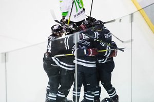 Lietuvos čempionato lyderių dvikovoje pergale išvykoje džiaugėsi „Hockey Punks“ 