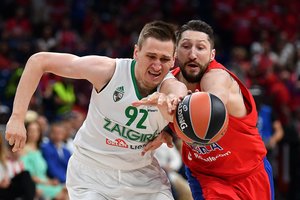 Eurolygos drama Maskvoje: „Žalgiris“ tik po pratęsimo ir lemiamo metimo krito nuo CSKA