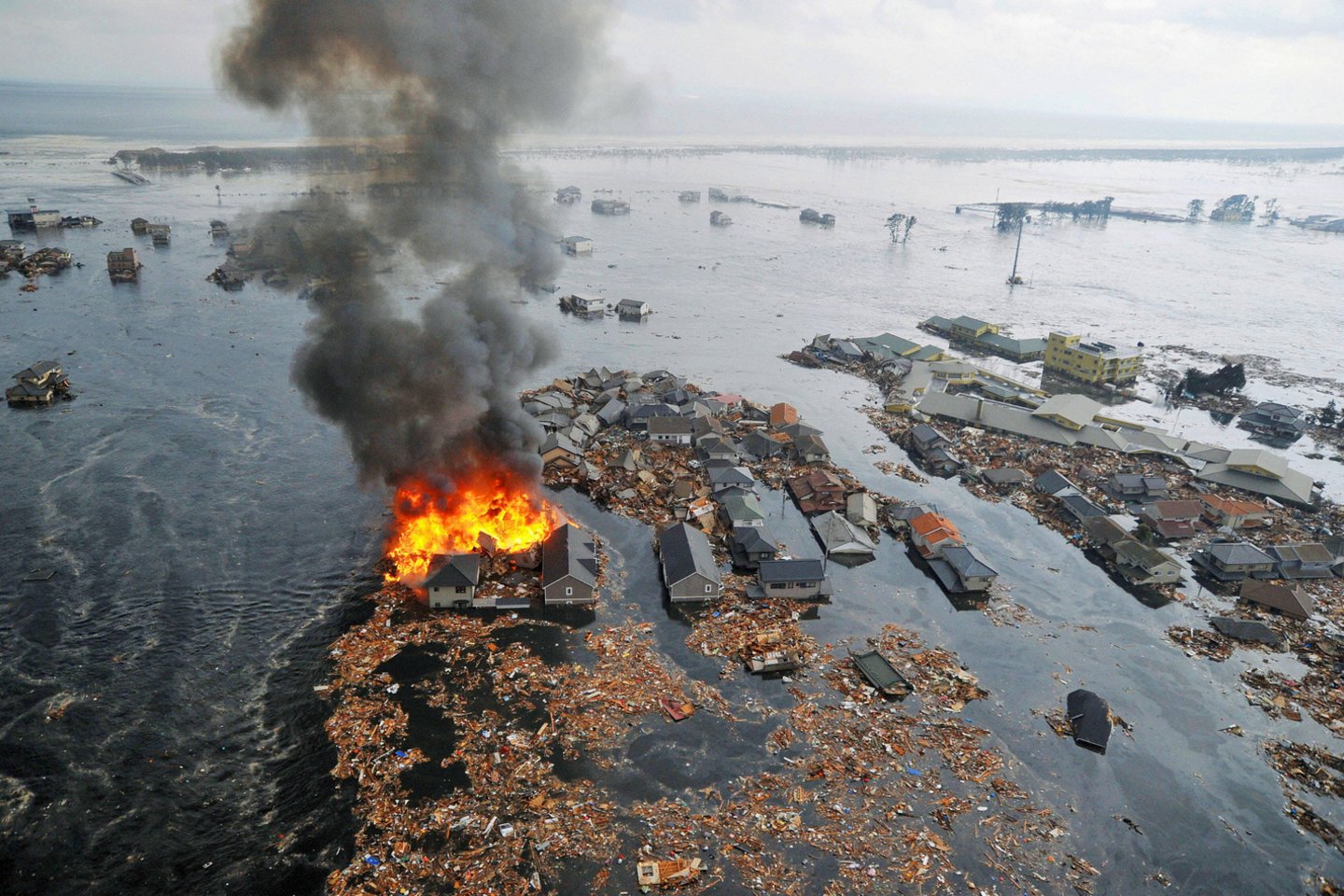  2011 metų kovą žemės drebėjimas sukėlė didžiulį cunamį, kuris sutrikdė Fukušimos atominės elektrinės darbą – ėmė lydytis reaktorius, į orą ir jūrą pateko taršios medžiagos.<br> Reuters/Scanpix nuotr.