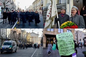 Minint advokatūros dieną Vilniaus centre vyko advokatų eisena