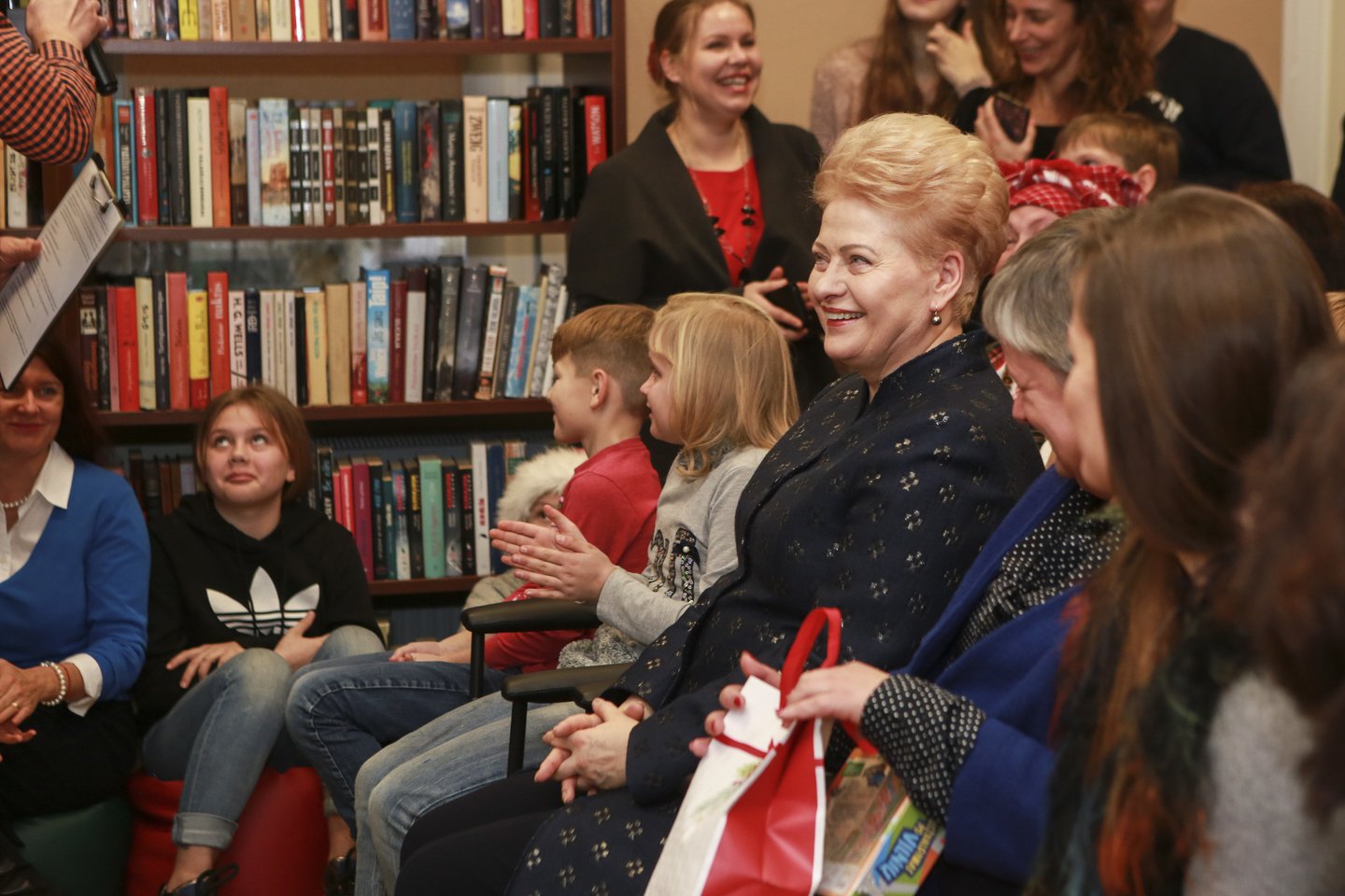 Kadenciją baigusi šalies prezidentė D.Grybauskaitė Kaune pradėjo knygų akciją.<br> G.Bitvinsko nuotr.