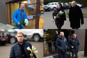 Į V. Cololo laidotuves R. Vyšniauskas atvežė vaikų piešinį: aš jį vadinu broliu