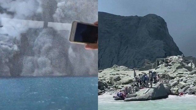 Turistas užfiksavo ugnikalnio išsiveržimą Naujoje Zelandijoje: evakuacijos laukė dešimtys žmonių
