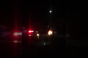 Grigiškėse užsiliepsnojo mikroautobusas