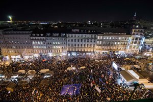 Prahoje – dešimttūkstantiniai protestai prieš premjerą A. Babišą