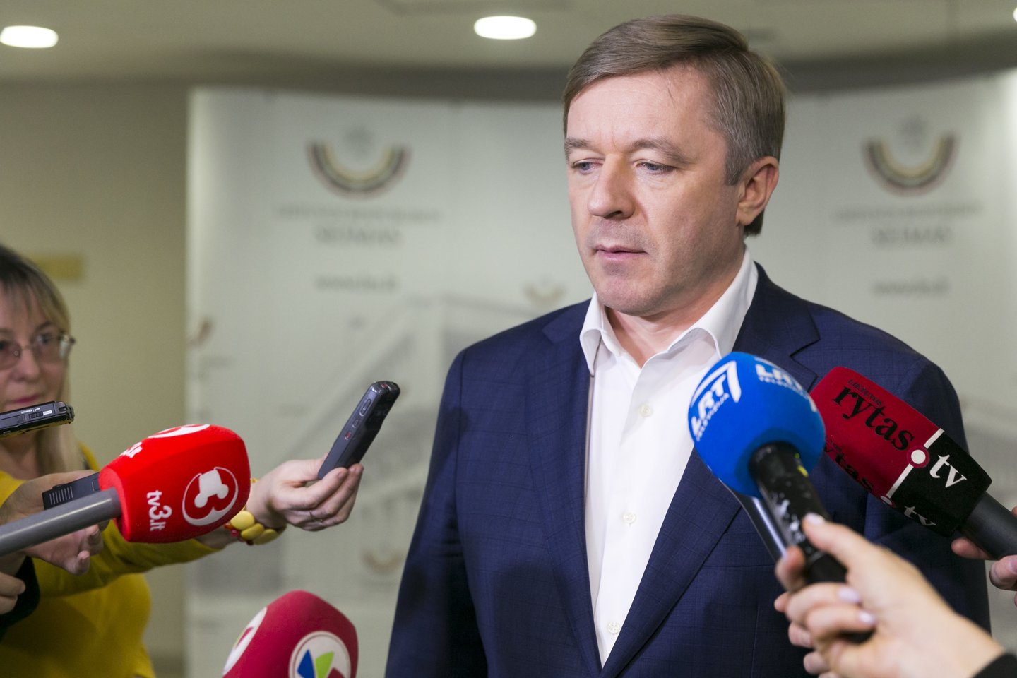 Valstiečių lyderis R.Karbauskis negali pasidžiaugti aukštais reitingais.<br>T.Bauro nuotr.
