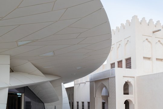 Projektas „National Museum of Qatar“ / architektai „Ateliers Jean Nouvel“. Nacionalinis Kataro muziejus šiais metais atidarytas Dohoje, Katare. <br>Iwan Baan / archdaily.com nuotr.