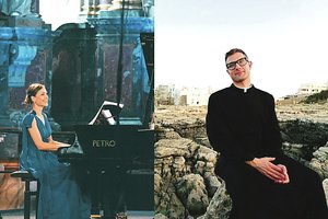 Vilniaus šventovėje pianistė ir kunigas gydys sielas