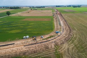 Dujotiekis „Rail Baltica“ ruože nuo Kauno iki Lietuvos-Latvijos sienos rekonstruojamas dujotiekis