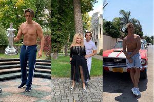 Be marškinėlių įsiamžinęs 43-ejų Maksimas Galkinas sulaukė kritikos