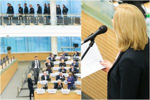 Ugniagesių prašymo neišgirdo: prabilus R. Tamašunienei šie paliko Seimo salę