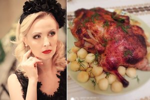 Aktorė iš giminės moterų paveldėjo ypatingą anties su kopūstais receptą