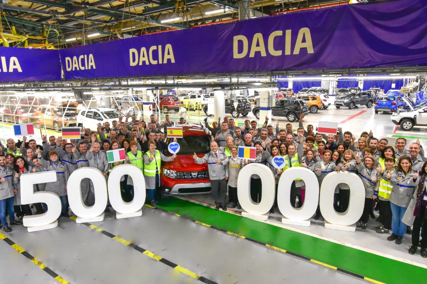 Pagaminta 500.000 „Dacia Duster“<br>Gamintojo nuotr.