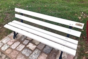 Dosnūs kretingiškiai savo miesto parke turi vardinius suolus