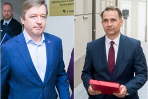 R. Masiulis apkaltino valdančiuosius sudavus triuškinantį smūgį, o R. Karbauskis jį išvadino vagimi