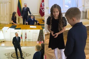 Vaikai lankėsi pas Gitaną Nausėdą: prezidentas prisipažino buvęs padykęs