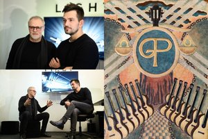 G. Paškevičiui ir šviesų dailininkui A. Buinauskui koncerto idėją pasufleravo senas odinis piešinys