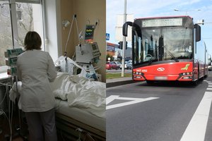 Sveikatos sutrikimų neturėjusį vyrą autobuse ištiko koma: žmona kaltina vairuotoją