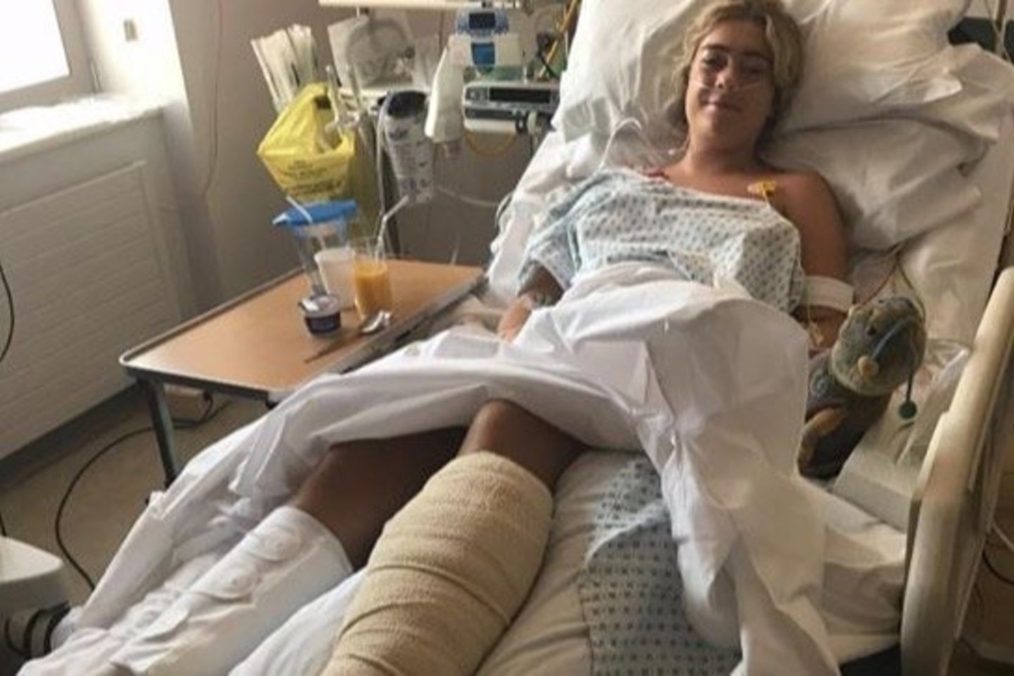  Tai, kad merginos koja buvo išgelbėta ir ji išgyveno, gydytojai vadina stebuklu.<br> Instagramo nuotr.