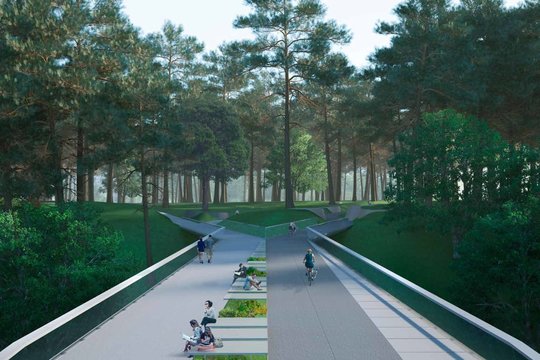 „TEC Infrastructure“ (statinio projekto vadovas Vilius Karieta) ir projekto architektai („KILD architektai“) projektuoja būsimąjį pėsčiųjų tiltą per Neries upę nuo Vingio parko iki Lietuvos parodų ir kongresų centro „Litexpo“.<br>vizual.