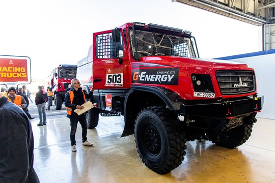 Baltarusiai į Dakarą siunčia naują MAZ: sako, kad turi vienintelį tikslą – pergalę