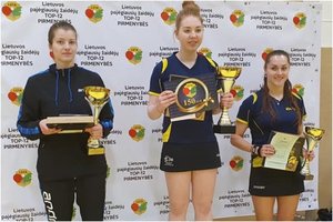 Paaiškėjo Lietuvos stalo teniso TOP-12 pirmenybių čempionai