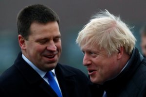 Estijos premjeras padėkojo B. Johnsonui už britų įnašą užtikrinant saugumą