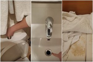 Moteris nufilmavo 100 eurų kainavusį viešbučio Trakuose kambarį: „Tai tiesiog baisu“