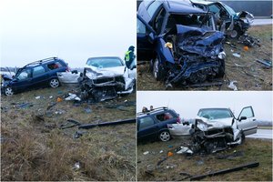 Kaktomuša greta Vilniaus: nukentėjo 4 žmonės, ugniagesiai vieną traukė iš sumaitoto automobilio