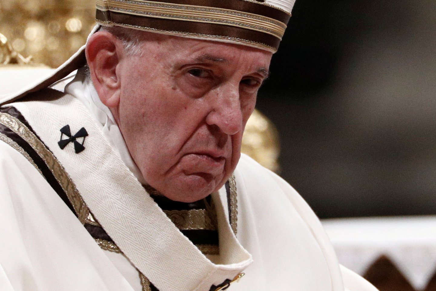  Popiežius Pranciškus trečiadienį pasiuntė 1,3 mlrd. pasaulio katalikų besąlygiškos meilės žinią, sakydamas: „Dievas toliau myli mus visus, nes ir blogiausius iš mūsų.“<br> Reuters/Scanpix nuotr.