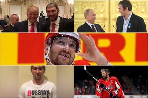 V. Putiną šlovinantis A. Ovečkinas nevengia draugiškų santykių ir su D. Trumpu