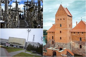 Vienoje vietoje Lietuvoje galėsite aplankyti Trakų pilį, Kryžių kalną ir atominę elektrinę