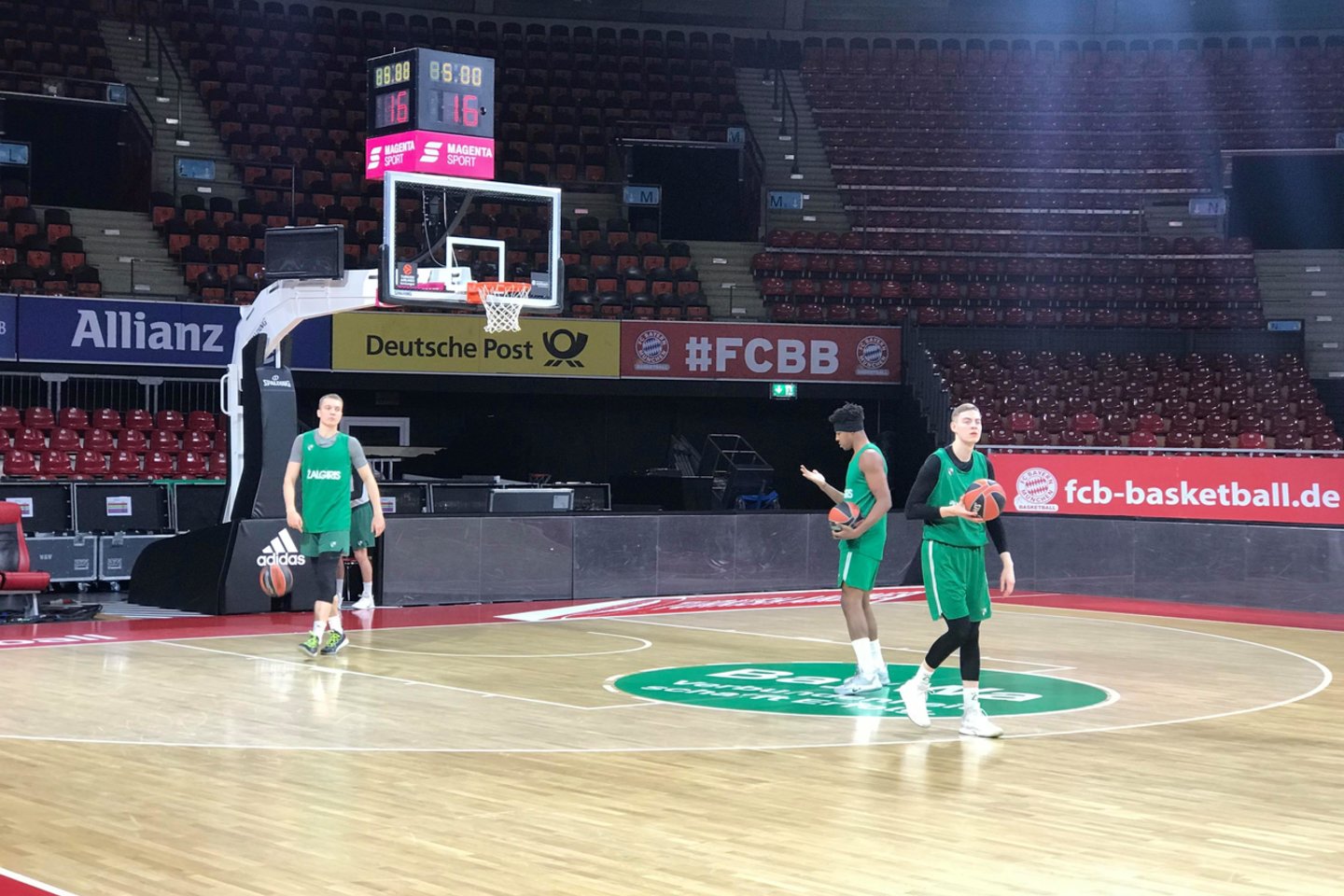 "Žalgirio" treniruotė prieš artėjančią dvikovą.<br> L.Ribako nuotr.