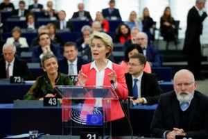U. von der Leyen abejoja, ar 2020-aisiais pavyks pasirašyti „Brexit“ prekybos susitarimą