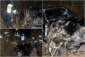 Raseinių rajone – girto BMW vairuotojo skrydis nuo kelio: vos atsigavęs pabėgo iš palatos
