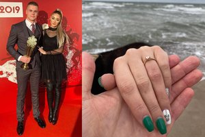 Danas Rapšys romantiškoje vietoje pasipiršo mylimajai Jurintai: „Ji pasakė taip“