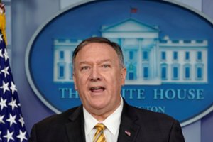 M. Pompeo per vizitą Kijeve patvirtins paramą pastangoms priešintis Rusijos agresijai