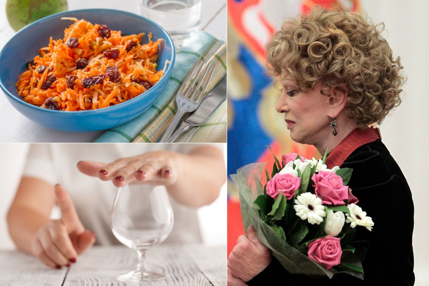 Legendinė rusų aktorė L.Gurčenko itin mėgo morkų salotas, o štai alkoholio iš viso negėrė.<br>123rf ir „Scanpix“ nuotr.