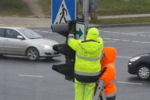 Lentelių su žaliomis rodyklėmis Vilniuje neliko: kaip keičiasi eismo organizavimas