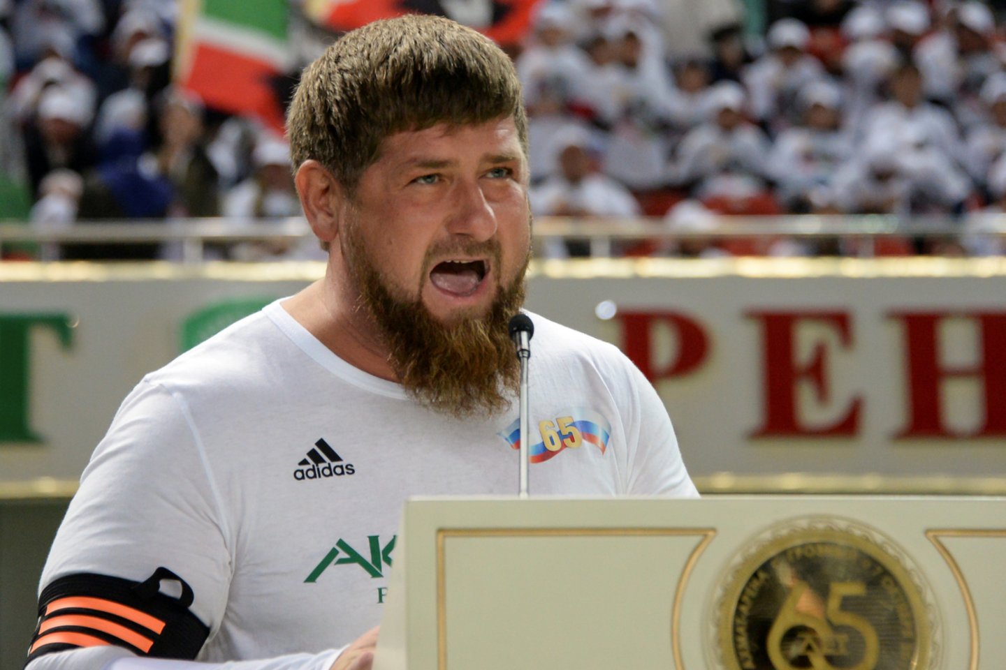  Čečėnijos prezidentas Ramzanas Kadyrovas<br> Reuters/Scanpix.com  nuotr.