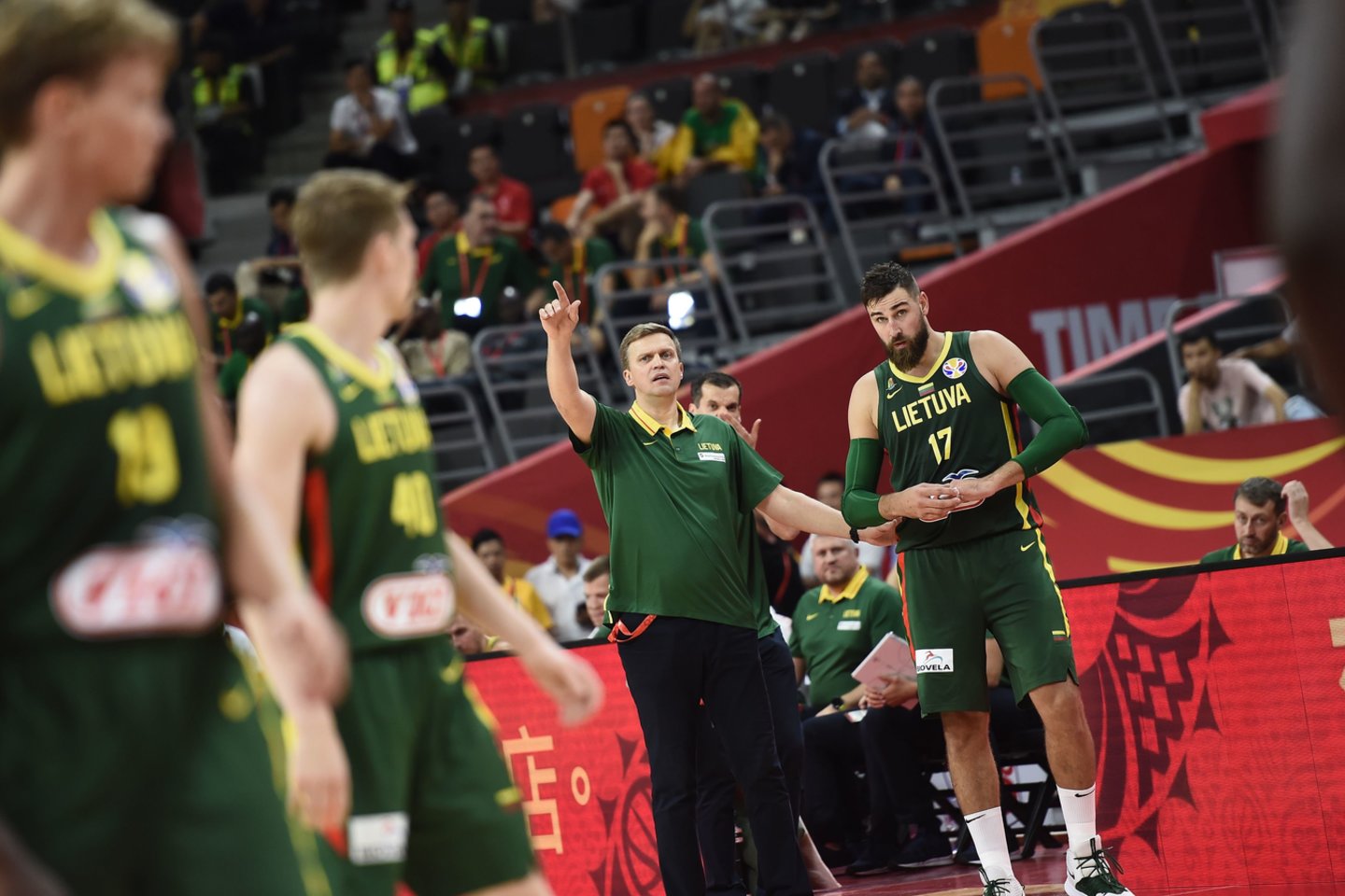  D.Adomaitis pasaulio čempionate Kinijoje nuskambėjo FIBA adresuotais keiksmais ir išankstiniu paskelbimu apie pasitraukimą.<br> AFP/Scanpix nuotr.