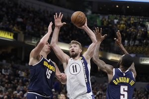 Per plauką nuo trigubo dviženklio buvęs D. Sabonis „Pacers“ pergalės raktu netapo