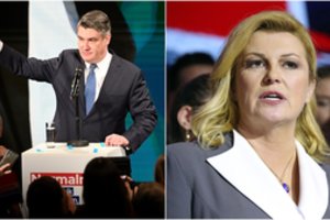 Kroatijos dešiniųjų pažiūrų prezidentė rinkimuose susigrums su kairuoliu ekspremjeru