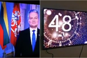 Įsijungusi Naujųjų metų sveikinimą per TV žiūrovė pasijuto apkvailinta