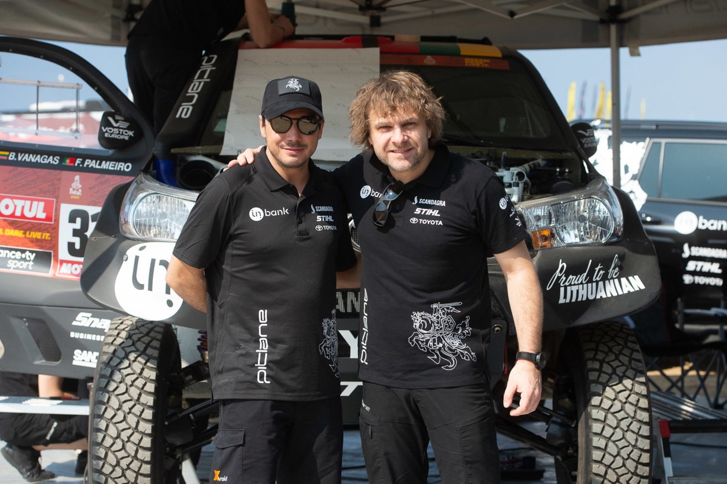 Šiemet Dakaro ralyje B. Vanagas dalyvauja su naujuoju šturmanu Felipe Palmeiro.<br>R.Šeškaičio nuotr.
