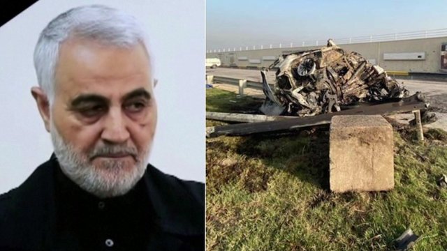 Per JAV aviacijos smūgį Bagdado oro uoste nukautas Irano sukarintų pajėgų vadas