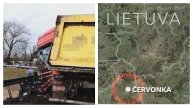 Skaudi avarija Lenkijoje: sunkvežimis sutraiškė lietuvio vairuojamą automobilį